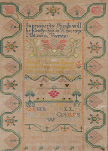 Hannah Storer, sampler, [Boston]