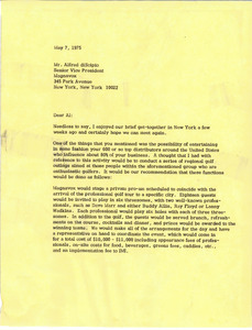 Letter from Mark H. McCormack to Alfred diScipio