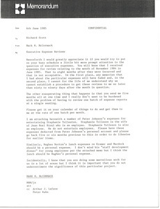 Memorandum from Mark H. McCormack to Richard Scott