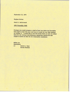 Memorandum from Mark H. McCormack to Hughes Norton