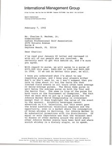 Letter from Mark H. McCormack to Charles S. Mechem