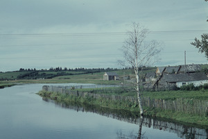 Farm near a river