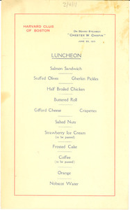 Harvard Club of Boston luncheon