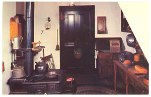 Postcard of kitchen, Abraham Lincoln home