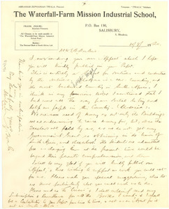 Letter from Abraham Zephania Twala to W.E.B. Du Bois