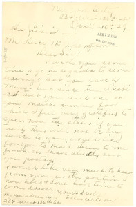 Letter from Ellis Wilson to Crisis