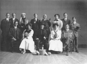 Cast of the 1910-1911 theater production "The Private Secretary"