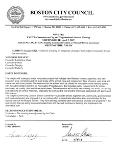 Committee on City and Neighborhood Services meeting minutes, April 7, 2009