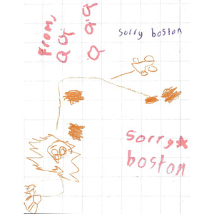 "Sorry Boston" drawing from a student at the International School of Kenya