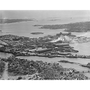 Waterfront, residential and industrial areas, Portsmouth, NH