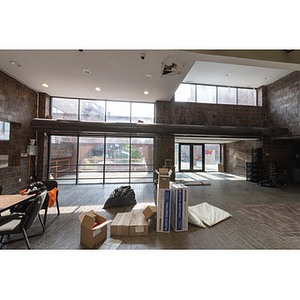 Harriet Tubman House atrium grond floor facing rear parking lot