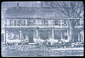 Lincoln Ave, old view of Sunnyside Hotel, Built 50 years before Civil War, 1911, Fisk Family bought it from Charles Pivoter, sold it to Dr. Dearborn then Robert Dodge