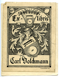 Ex Libris Carl Volckmann