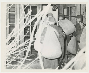 Army Air Corps Settling into the dorm at Springfield College