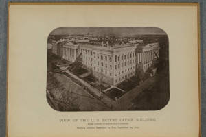 [Halftones from photographs of the U.S. Patent Office Building in An account of the destruction by fire of the north and west halls of the model room in the United States Patent Office Building, on the 24th of September, 1877]
