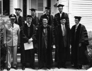 Williams College Faculty in Commencement Robes, 1959