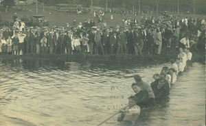 Tug of war at Massachusetts Agricultural College