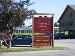 Watroba's Market sign