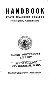 Freshman Student Handbook 1954-55