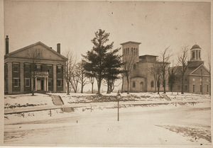President's House, Morgan Library, and College Hall at Amherst College