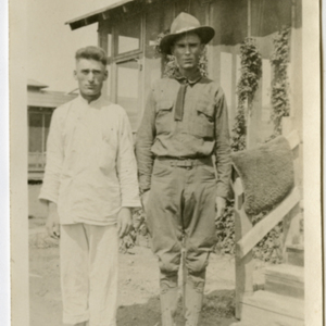 Camp MacArthur - Waco, Texas - World War I - A patient and a soldier