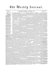 Chicopee Weekly Journal, October 7, 1854