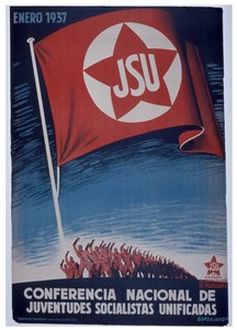 J.S.U. enero 1937. Conferencia nacional de Junventudes Socialistas Unificadas.