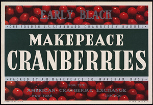 Early Black Makepeace Cranberries