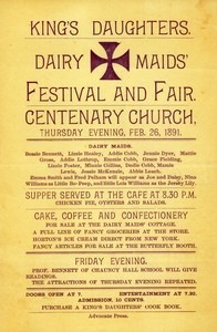 Dairy Maids' Festival and Fair (February 26, 1891)