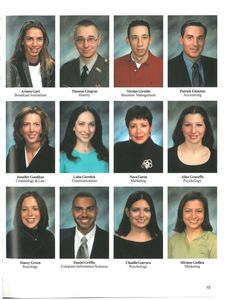 Senior photos from the Suffolk University 2001 Beacon yearbook