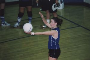 Suffolk University women's volleyball game photo, circa 2003