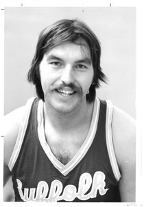 Suffolk University men's basketball player Rick Reno, 1977
