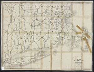 Map of the railroads of the state of Massachusetts: accompanying the report of the Railroad Commissioners.