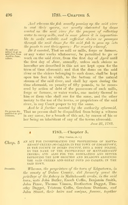 1783 Chap. 0005 An Act For Incorporating The Proprietors Of Matta-Kesset Creeks (So Called) In The Town Of Edgartown, In The County Of Dukes County, Into A Body Politic, By The Name Of The Proprietors Of Mattakessett Creeks; And Also For The Regulating And Better Improving The Low Grounds And Meadows Adjoining The Said Creeks And Great Pond (So Called) In The Said Town.