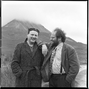 Cathal Ó Searcaigh poet (Irish language poetry). Shots taken with Malachi O'Doherty, journalist