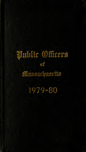 Public officers of the Commonwealth of Massachusetts (1979-1980)