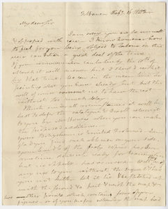 Benjamin Silliman letter to Edward Hitchcock, 1823 February 16
