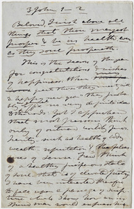 Edward Hitchcock sermon notes, 1848 January
