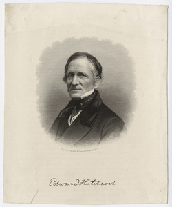 Edward Hitchcock, portrait, facing left, after 1859