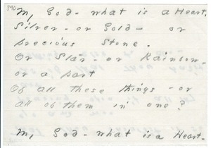 Emily Dickinson partial transcription of George Herbert's "Mattens"