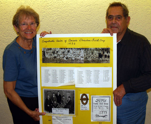 John and Gail Melkonian at the Stoneham Mass. Memories Road Show