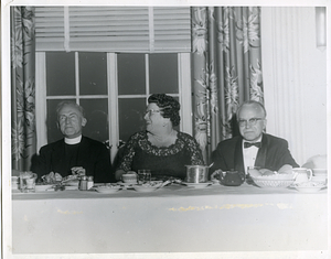 [Unidentified people at a dinner]