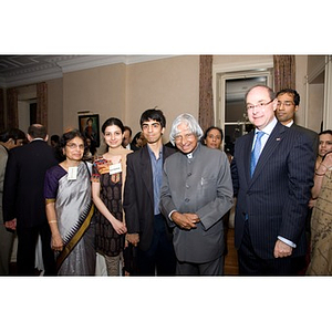 Dr. A. P. J. Abdul Kalam and the Despandes at a reception