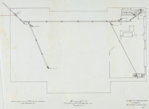 Basement plumbing plan, 1/4 inch scale, residence of Mrs. Charles C. Pomeroy [Edith Burnet (Mrs. Charles Coolidge Pomeroy)], "Seabeach", Newport, R. I., 1900.