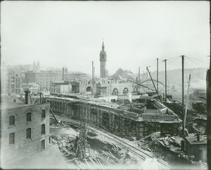 Exterior view of the new Union Station, Worcester, Mass., Apr. 20, 1910