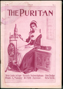 Cover of The Puritan magazine, New York, New York, July 1898