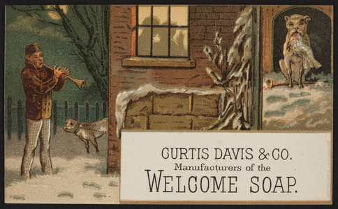 Trade cards for Welcome Soap, Curtis Davis & Co., Boston, Mass., 1877