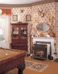 Billiard room, Castle Tucker, Wiscasset, Maine