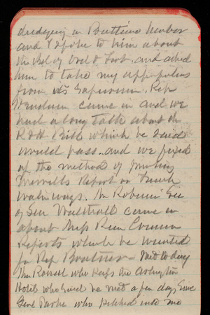 Thomas Lincoln Casey Notebook, April 1890-June 1890, 31, dredging in [illegible] harbor
