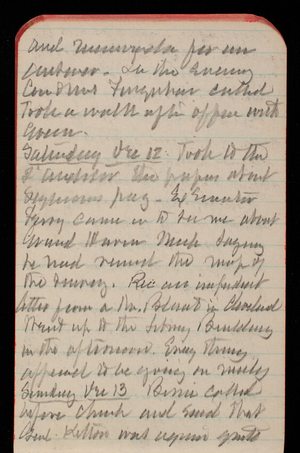 Thomas Lincoln Casey Notebook, October 1891-December 1891, 81, and memoranda for an